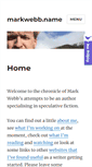 Mobile Screenshot of markwebb.name
